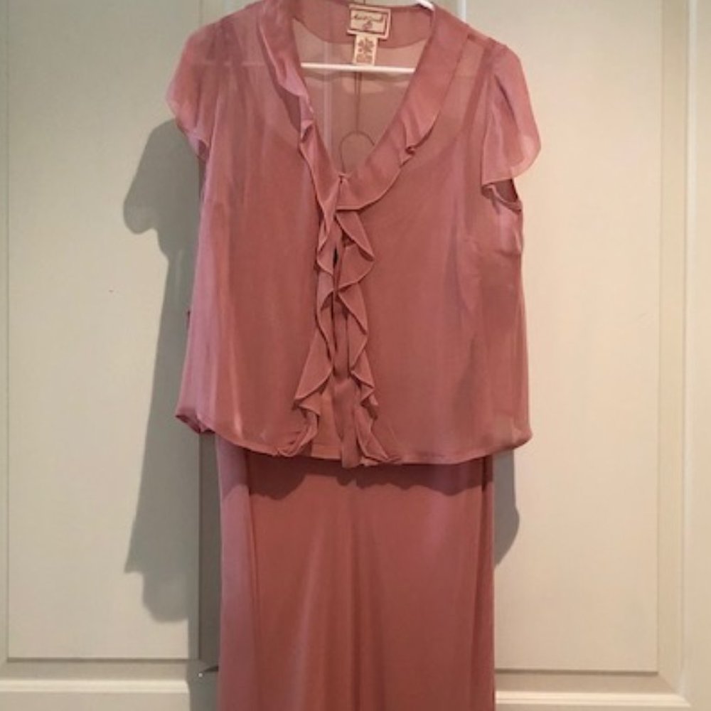 April Cornell Rose 3 piece skirt/top Sz XL